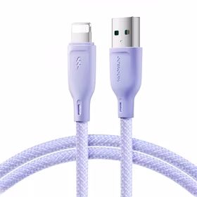 USB Kabelis Joyroom "SA34-AL3" violets "Lightning" 100cm