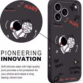 Pnakqil Iphone 17 Air Cosmonaut maciņš melns