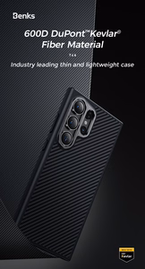 Benks Magnētiskais Armor Pro Kevlar apvalks viedtālrunim Samsung Galaxy S24 Plus (0041) 600D - melns