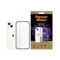 PanzerGlass ClearCase antibakteriālais viedtālruņa apvalks ar Military Grade sertifikātu iPhone 13 / 14 / 15 - caurspīdīgs violets