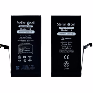 StellarXcell Diagnostic akumulators Apple iPhone 15, 3349 mAh (standarta ietilpība + augstas kvalitātes BMS kopija)
