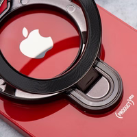 Viedtālruņa statīvs Circle - uzlīmējams - melns