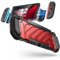 Supcase Unicorn Beetle Pro apvalks Nintendo Switch 2 - sarkans un melns