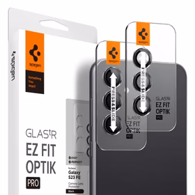 Spigen Glas.tR EZ Fit Optik aizsargstikls kamerai Samsung Galaxy S23 FE - melns, 2 gab.