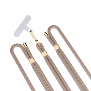 3mk EasyClip Elite tālruņa aukliņa, Taupe (zelta krāsas furnitūra)