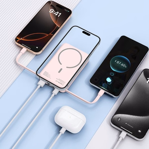 Portatīvais lādētājs Tech-Protect PB31 LifeMag MagSafe 10000 mAh - rozā