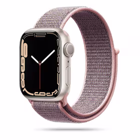 TECH-PROTECT NYLON APPLE WATCH 4 / 5 / 6 / 7 / 8 / 9 / SE (38 / 40 / 41 MM) ROZĀ SMILŠU