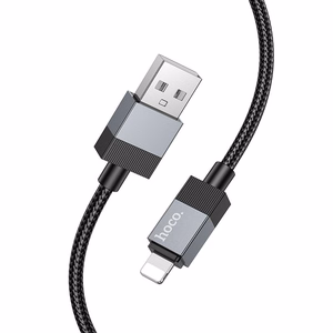 Kabelis USB A uz Lightning Hoco 2,4A 1 m X110 melns