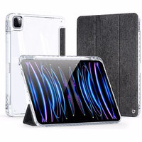 DUX DUCIS planšetdatora maciņš (m) UNID saliekams ar zīmuli uzglabāšanas vietu iPad Pro 11 (2024) melns