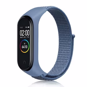 Beline siksniņa Mi Band 7/6/5/4/3 NylonLoop zils