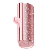 VEGER portatīvais lādētājs 5000 mAh ar iebūvētu savienotāju Lightning PD QC3.0 2,4A 12W PlugOn (W0573P) violeta