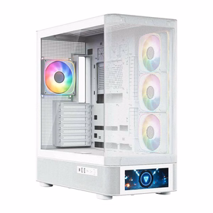 MODECOM Volcano AQ500 ARGB Midi balts