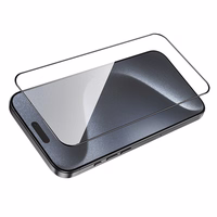 Borofone Rūdīts stikls BF8 Diamond Armor Full Screen 5D Large Arc priekš Iphone 16 Pro Max - 10 gabali