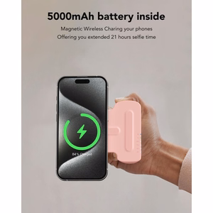 VEGER portatīvais lādētājs 5000 mAh saderīgs ar MagSafe PD QC3.0 20W Tourist (W0569) melna