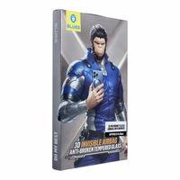 Aizsargstikls 5D Mr. Monkey Glass - Apple iPhone 15 Pro melns (Aizsarg pret lūzumiem ar Airbaga)