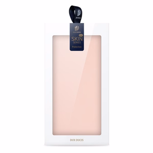 Dux Ducis Skin Pro viedtālruņa apvalks Xiaomi 13 Pro ar kartes turētāju un statīvu rozā