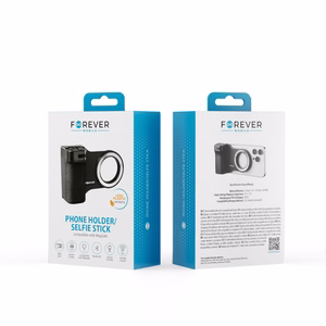 Forever PHSS-100 Bluetooth tālruņa turētājs–pašbildes nūja, saderīgs ar MagSafe, melns