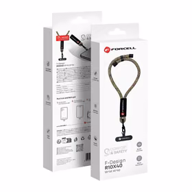 FORCELL F-DESIGN R10X40 rokas telefona siksniņa ar regulējamu garumu (maks. 20cm cilpā) zaļa rozā violeta