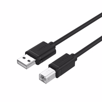 UNITEK Y-C421GBK USB cable 5 m USB 2.0 USB A USB B melns