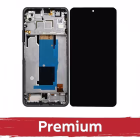 LCD Displejs Saderīgs ar Xiaomi Redmi Note 11 Pro / Poco X4 Pro 5G Melns ar Frame OEM