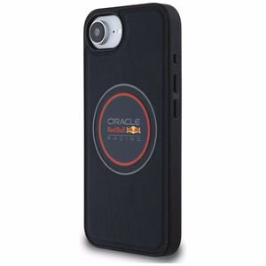 Viedtālruņa apvalks RED BULL ar tīklojuma logotipu un sarkano gredzenu Magnētiskais MagSafe Iphone 16e tumši zils