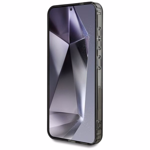 Viedtālruņa apvalks Karl Lagerfeld Poga Karl&Choupette Galvas Uz KL Raksts Magnētiskais Samsung Galaxy S25 melna