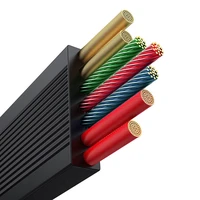 3in1 kabelis Baseus Free2Draw USB uz M+L+C 100W, 1.1m (melns)