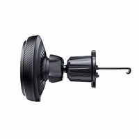 Tech-Protect MM15W-V4 automašīnas tālruņa turētājs ar MagSafe 15W indukcijas lādētāju, stiprināms pie ventilācijas restes - melns