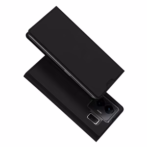 Dux Ducis Skin Pro viedtālruņa apvalks Realme GT Neo 5 / Realme GT3 Flip karšu maciņš statīvs melna