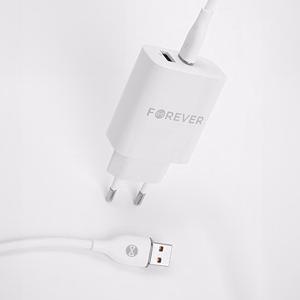 Forever cable USB - USB-C 1,0 m 6A white