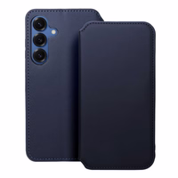 DUAL POCKET grāmatas apvalks SAMSUNG S25 Plus tumši zils