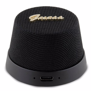 Guess magnētiskais Script Metal Bluetooth skaļrunis - melns