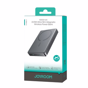 Joyroom JR-PBM08 Pro 22,5 W 10000 mAh ārējais akumulators ar bezvadu uzlādi un 2 x USB-C – pelēks