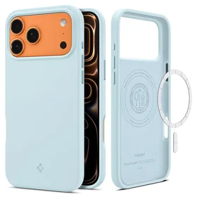 Spigen Silicone Fit Magnētiskais viedtālruņa apvalks iPhone 17 Pro Max - zils