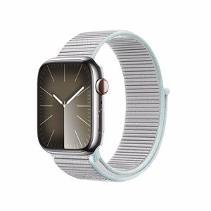 Crong Nylon Sport siksniņa Apple Watch 38 / 40 / 41 mm un 42 mm (Series 10 / 11) modeļiem, pasteļpelēka