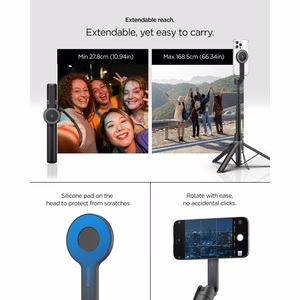 SPIGEN S581W MAGSAFE BLUETOOTH SELFIJA NŪJA-STATĪVS melns