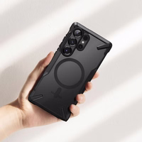 Ringke Fusion X Magnētiskais apvalks Samsung Galaxy S25 Ultra viedtālrunim - melns