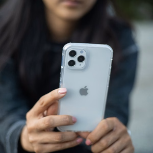 Raptic X-Doria caurspīdīgs viedtālruņa apvalks iPhone 14 Pro Max bruņots apvalks melns