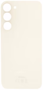 Aizmugurējais vāks Samsung S911 S23 Cream (bez kameras lēcas) oriģināls (lietots Grade C)