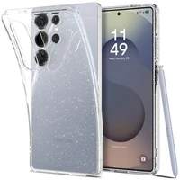 Spigen Liquid Crystal viedtālruņa apvalks Samsung Galaxy S25 Ultra - caurspīdīgs ar spīdumiem