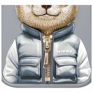 NIMMY case COOL&CUTE 2.0 Bear for IPHONE 15 Pro Max gray