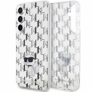 Karl Lagerfeld KLHCS23FEHNCMKLT S23 FE S711 caurspīdīgs cietais apvalks monogramma Choupette