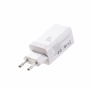 Joyroom JR-TG10 65W GaN 2x USB-C + USB-A wall charger with 65W USB-C - USB-C 1.2m cable - white