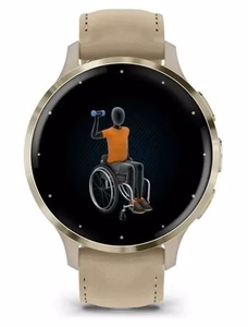 Garmin 010-02785-55 digitālais viedpulkstenis/sporta pulkstenis, 3,05 cm (1,2"), AMOLED, 41 mm, 390 × 390 pikseļi, skārienekrāns, zelta krāsa, Wi-Fi, satelīta GPS