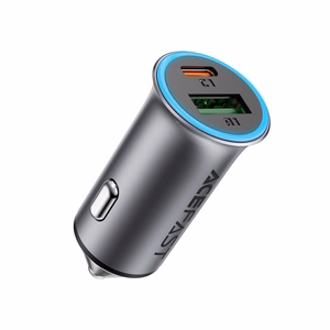 Auto lādētājs Acefast B16 95W USB-C/USB-A pelēks