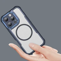 Leading Series MagSafe Silikoniskais apvalks iPhone 16 Pro - zils