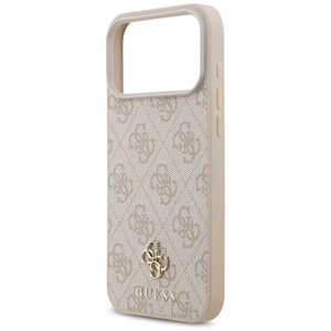 Guess 4G Small Classic Logo MagSafe maciņš iPhone 17 Pro Max / 18 Pro Max, rozā