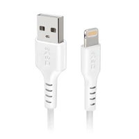 SBS TECABLEUSBIP589W USB-A - Lightning kabelis - balts