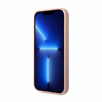 Guess Saffiano siksniņas viedtālruņa apvalks iPhone 14 Plus - rozā