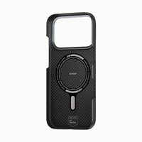 Benks Magnētiskais Kevlar apvalks ar metāla rāmi 600D (0070) iPhone 17 Pro Max melns